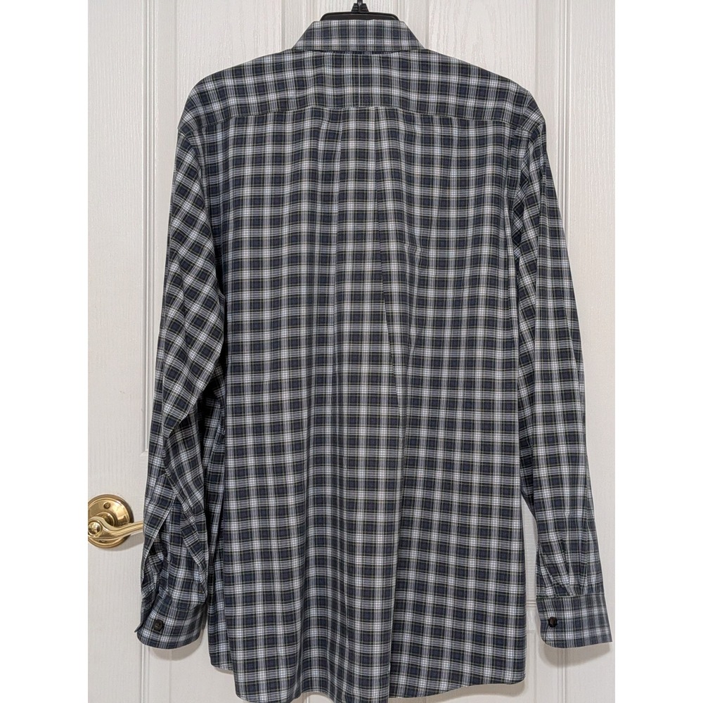 LL Bean Men's Plaid Button Down Shirt Wrinkle Resistant Long Sleeve Size L - Picture 3 of 8